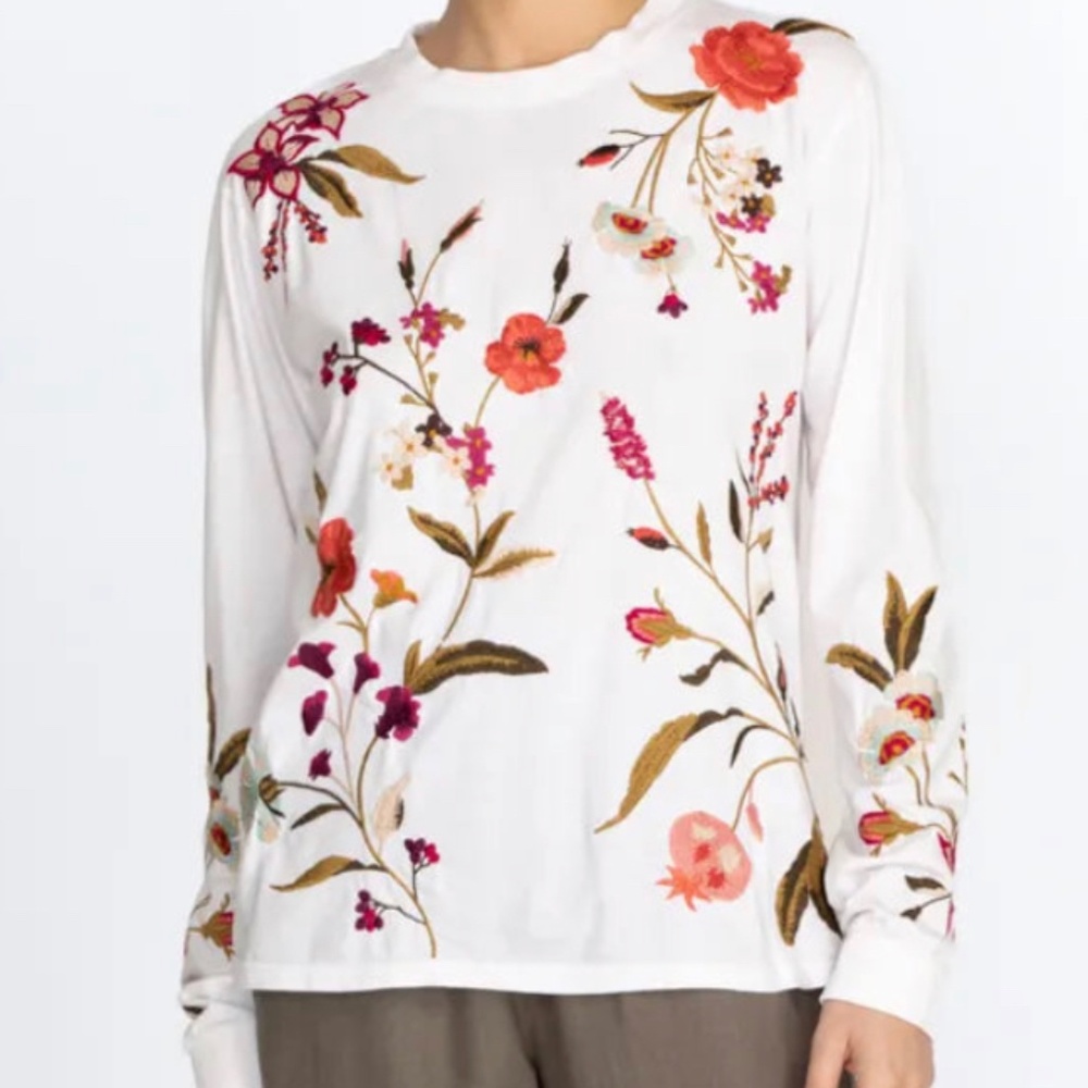 JOHNNY WAS embroidered t-shirt